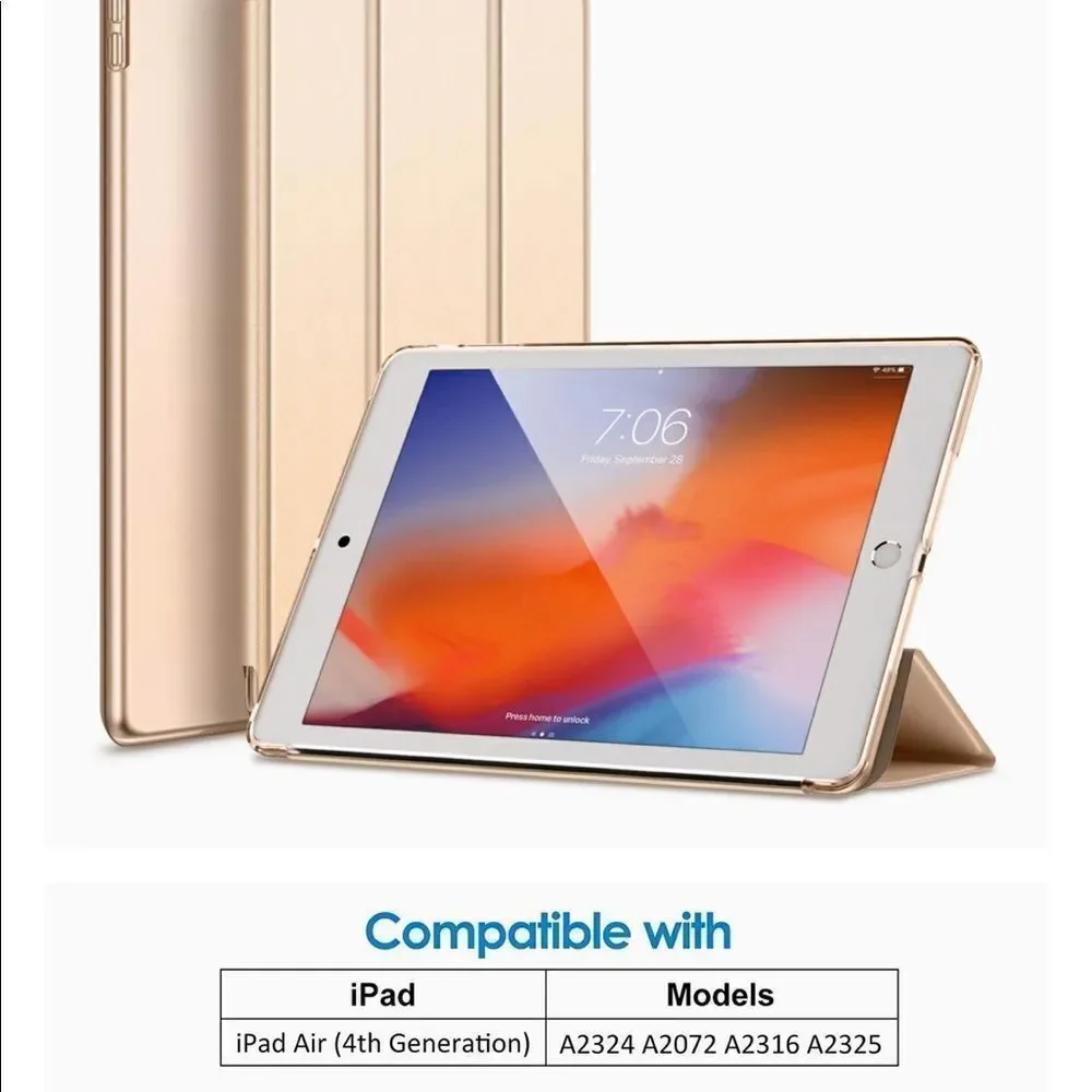 Case for iPad Air 4 Rose Gold Pink 10.9 Cover Stand